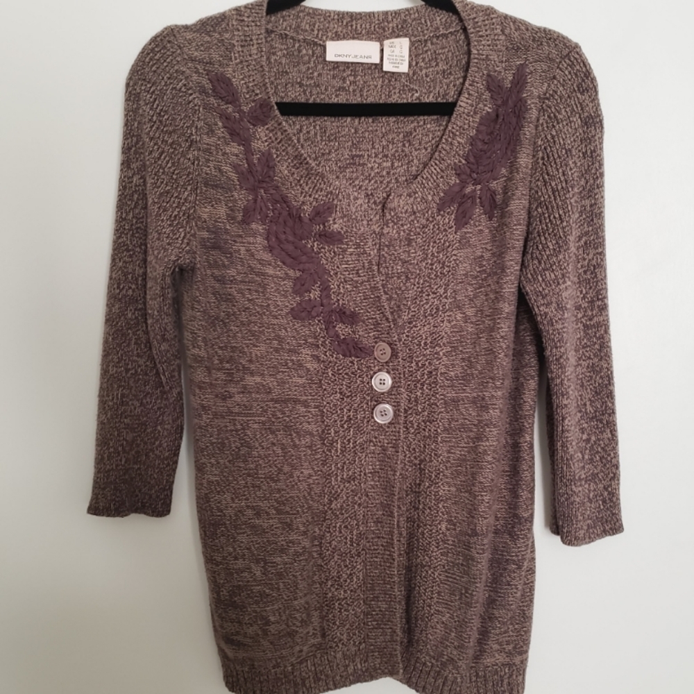[Pick 2 Items for $8!] DKNY JEANS Cardigan Sweater Size L